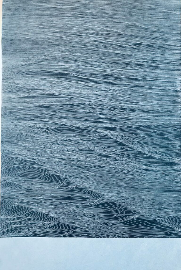 JE Mar Negro Azul 2022 Ed PA.25 37x24 cm Etching on Hahnemuhle 350 gr paper Pigment Gallery Galería de Arte en Barcelona Mar Negro Azul. Edición de 25