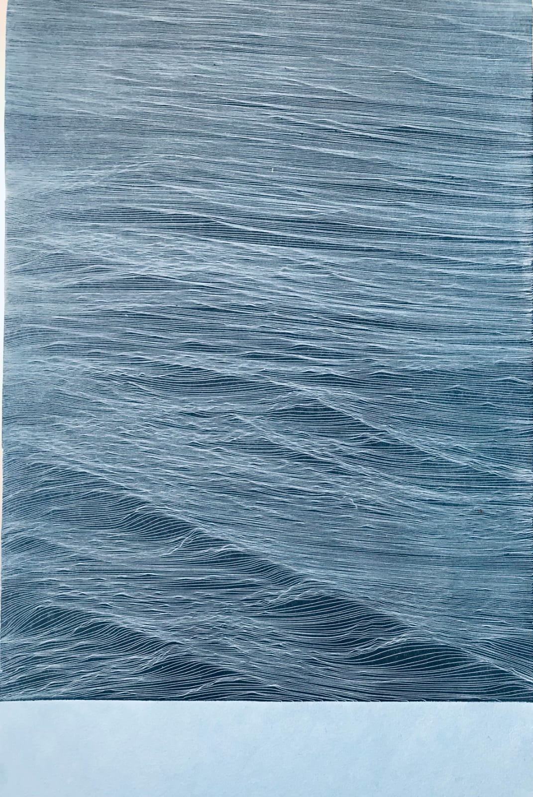 JE Mar Negro Azul 2022 Ed PA.25 37x24 cm Etching on Hahnemuhle 350 gr paper Pigment Gallery Galería de Arte en Barcelona Mar Negro Azul. Edición de 25