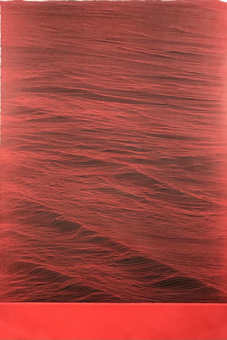 JE Mar Negro Rojo 2022 Ed PA.25 37x24 cm Etching on Awagami Mingueishi paper Pigment Gallery Galería de Arte en Barcelona Mar Negro Rojo. Edición de 25