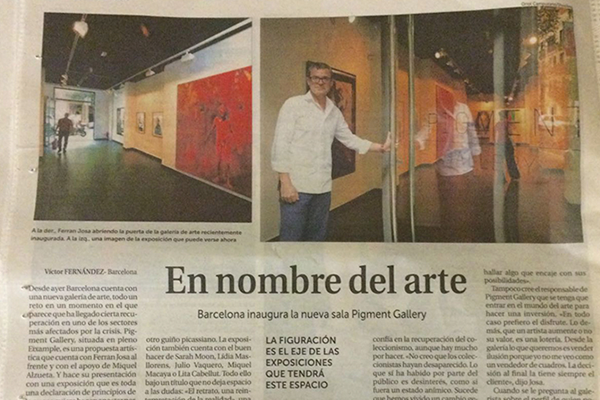 nombre arte Pigment Gallery Galería de Arte en Barcelona Plataforma de Arte Contemporáneo