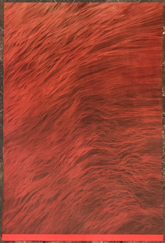 JE_Red Wave 2_2022_Ed.3.12_153x100 cm_Etching on Hahnemühle 350 gr paper – copia