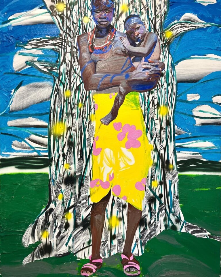 JMFP Maternidad con Baobab II 2024 195x150 cm Oil on canvas Pigment Gallery Galería de Arte en Barcelona Collections